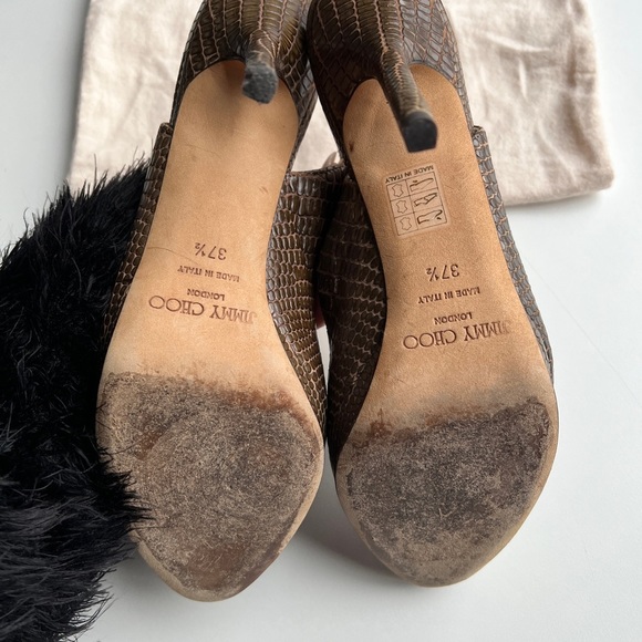 Jimmy chop python heels 37.5 - Picture 4 of 8